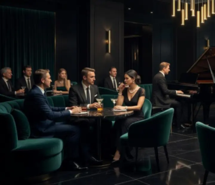 Élő zenés lounge este prémium bárpulttal