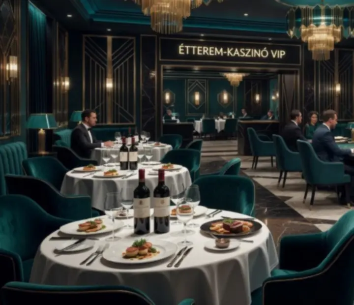 Gourmet ételek és hangulatos kaszinó-étterem VIP térben